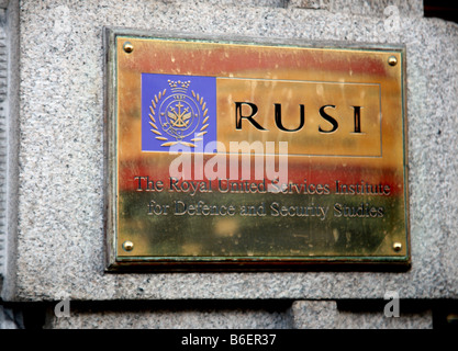 RUSI, Whitehall, London Stockfoto