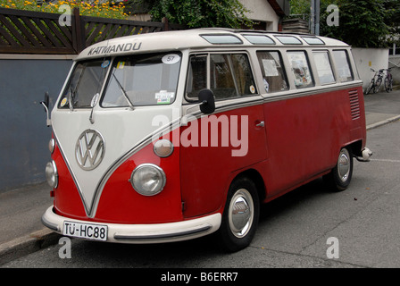 VW-Bus, Retro-Motor - Oldtimer-Festival, Tübingen, Baden-Württemberg, Deutschland, Europa Stockfoto