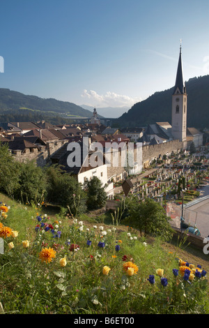 Mittelalterliche Stadt Gmünd/Kärnten, Liesertal Tal, Kärnten, Österreich, Europa Stockfoto