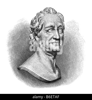 Johann Wolfgang von Goethe, 28. August 1749 Frankfurt Am Main - 22. März 1832 Weimar Stockfoto