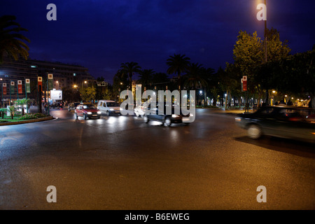 Ville Nouveau bei Nacht, Fes, Marokko, Afrika Stockfoto