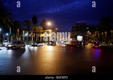 Ville Nouveau bei Nacht, Fes, Marokko, Afrika Stockfoto