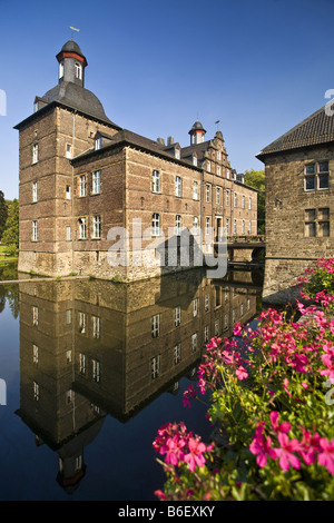 Schloß Hugenpoet in Essen-Kettwig, Deutschland, Nordrhein-Westfalen, Ruhrgebiet, Essen Stockfoto