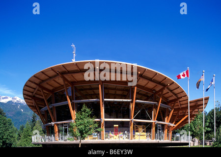 Squamish Adventure Centre / Tourist Information Centre, Squamish, BC, Britisch-Kolumbien, Kanada Stockfoto