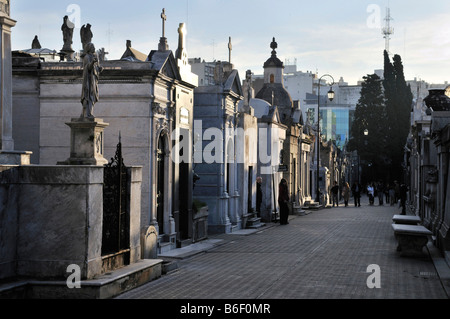 La Recoleta Friedhof, Buenos Aires, Argentinien, Südamerika Stockfoto
