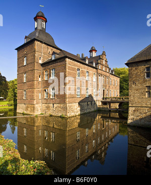 Schloß Hugenpoet in Essen-Kettwig, Deutschland, Nordrhein-Westfalen, Ruhrgebiet, Essen Stockfoto