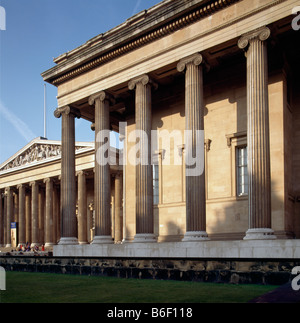 British Museum Kolonnaden Stockfoto