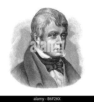 Sir Walter Scott, 1. Baronet, 15. August 1771 in Edinburgh - 21. September 1832 in Abbotsford Stockfoto