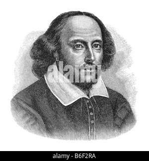 William Shakespeare, getauft 23. April 1564 in Bath-23. April-Juli, 3. Mai 1616 Greg in Bath Stockfoto