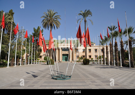 Hotel de Ville (Rathaus) in Marrakesch, Marokko Stockfoto