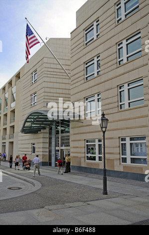 neue Botschaft der Vereinigten Staaten am Pariser Platz, Deutschland, Berlin Stockfoto