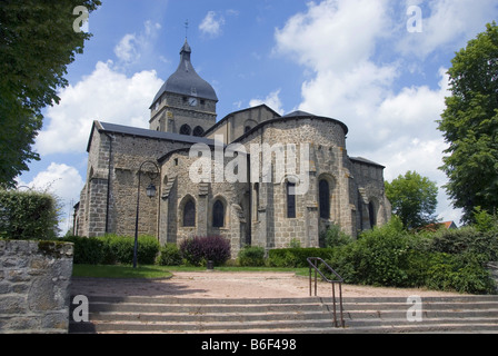 Kirche von Saint-Gervais-d ' Auvergne, Frankreich, Auvergne Stockfoto