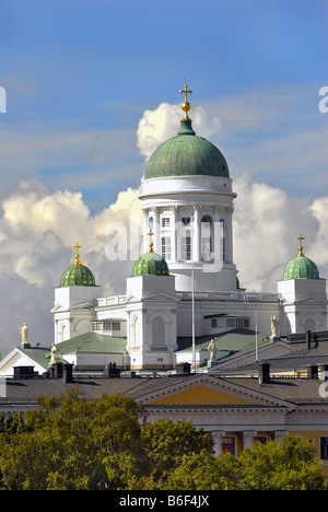 Dom von Helsinki in der Innenstadt von Helsinki, Finnland Stockfoto