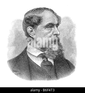 Charles John Huffam Dickens, Pseudonym Boz, Februar 1812 Landport Portsmouth, England - 9. Juni 1870 Gad es Hill Place Rochester Stockfoto