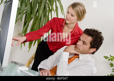 Konflikt im Büro Stockfoto