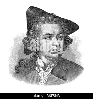 Gotthold Ephraim Lessing, 22. Januar 1729 in Kamenz, Sachsen - 15. Februar 1781 in Braunschweig Stockfoto