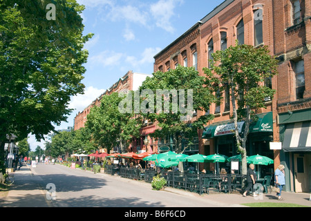 Street Cafe charlottetown PEI Kanada Stockfoto