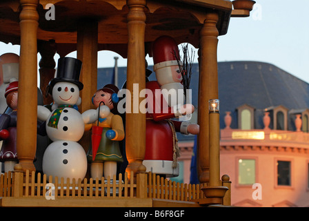 Motiv aus einem Weihnachten Markt in einer deutschen Stadt. Stockfoto