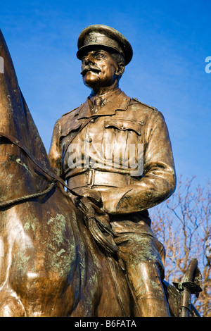 Statue von Field Marshal Earl Haig Edinburgh Castle Esplanade, City of Edinburgh, Schottland. Stockfoto