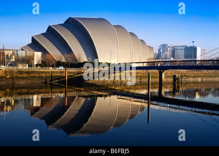 Das Clyde Auditorium lokal bekannt als das Gürteltier, Glasgow, Schottland. Stockfoto