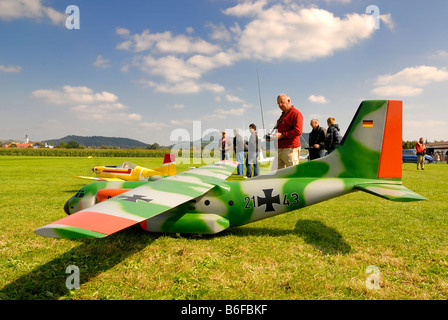 Funk- und motorisiertem Modell einer Transall c-160 Stockfoto