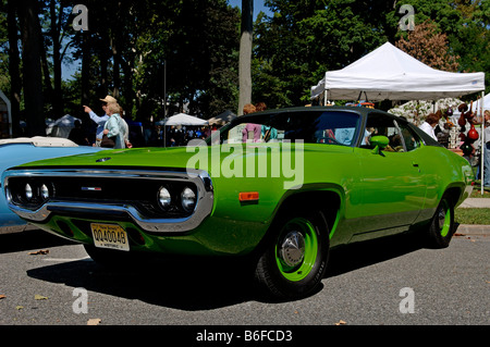 1972 Plymouth bei einer Oldtimer-Show in Belvidere, New Jersey, USA Stockfoto