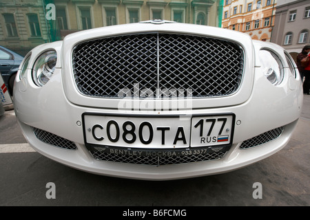 Grill von Bentley, Moskau-Russland Stockfoto