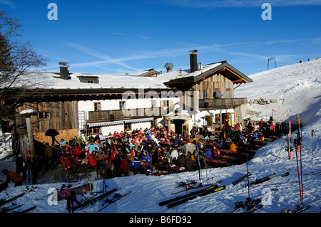 Speckalm Berghütte, Skigebiet Sudelfeld, bayrischen Alpen oder Bayerische Alpen, Bayern, Deutschland, Europa Stockfoto