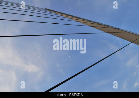 Puente De La Mujer, Frau Brücke, Detail, befindet sich im alten Hafen Puerto Madero, Buenos Aires, Argentinien, Südamerika Stockfoto