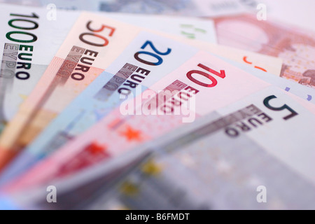 Euro-Rechnungen Stockfoto