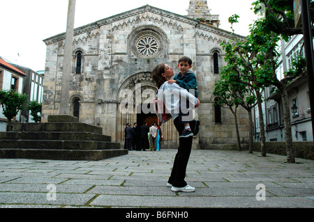 Stiftskirche Santa Maria in LA CORUNA Galizien Spanien Stockfoto