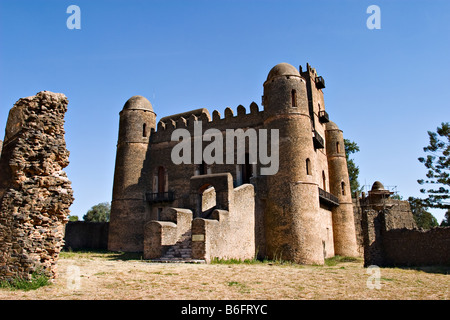 Fasiladas Palast, königliche Gehege, Gondar, Äthiopien, Afrika Stockfoto