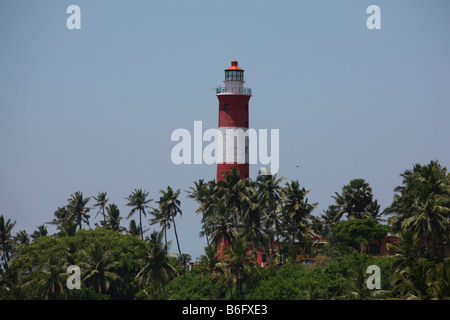 Leuchtturm, Kovalam Beach, Kerala, Indien Stockfoto