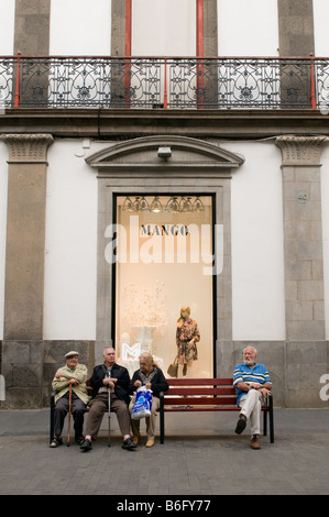 Calle Triana Las Palmas der Hauptstadt von Gran Canaria, Kanarische Inseln-Spanien Stockfoto