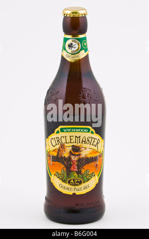 Flasche Bio Circlemaster goldenen Pale Ale gebraut bei Wychwood Brewery Witney Oxfordshire England UK Stockfoto