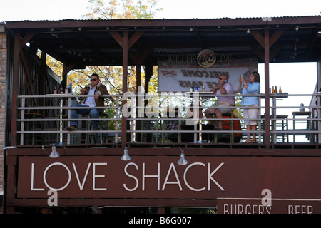 Love Shack Restaurant in der Stockyards Fort Worth Texas Stockfoto