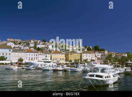 Hafen von Mali Losinj Losinj Insel Istrien Kroatien Stockfoto