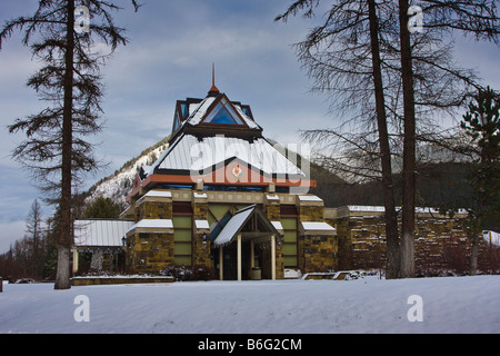 Apgar Visitor Center, Glacier National Park, Montana Stockfoto