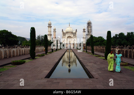 Die Bibi Ka Maqbara (Grab der Dame) - auch bekannt als Mini-Taj-Aurangabad, Maharashtra Indien Stockfoto