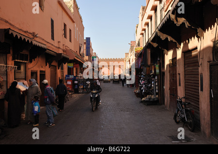 Straßenszene in Marrakesch, Marokko Stockfoto