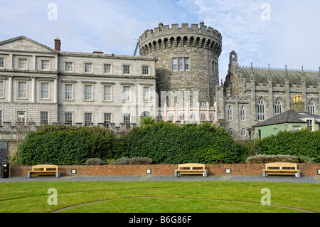 Staatsgemächer Norman Chapel Royal Dublin Turmburg Stockfoto