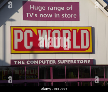 PC World Supermarkt Copdock Ipswich Suffolk England Stockfoto