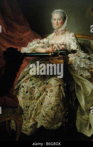 Madame de Pompadour bei ihrem Tambour Frame Drouais National Gallery London Stockfoto