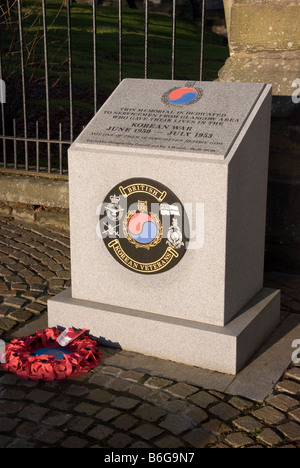 Korean War Memorial Domplatz Glasgow Stockfoto