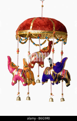 Nahaufnahme von Stofftier Elefanten Stockfoto