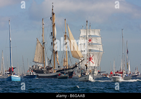 Parade der Segel Stockfoto