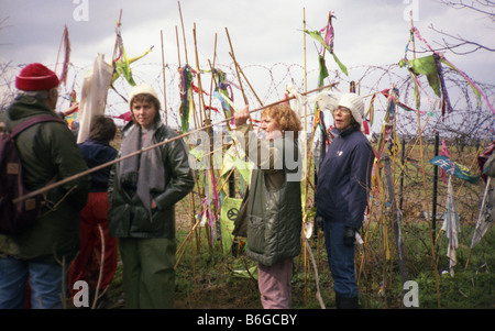 Greenham Common Friedenslager Stockfoto