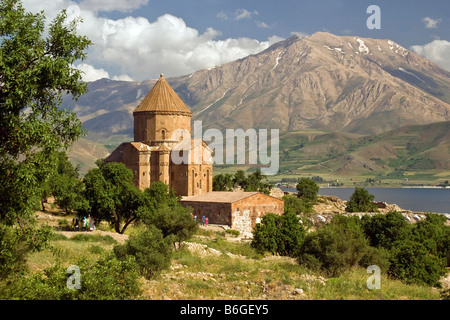 Der Vansee 10. Jahrhundert armenische Kirche des Heiligen Kreuzes auf Akdamar Insel Stockfoto