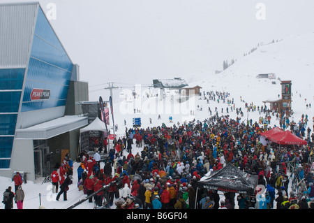 Offizielle Eröffnungsfeier des Whistler Peak to Peak Gondel, 12. Dezember 2008 Stockfoto