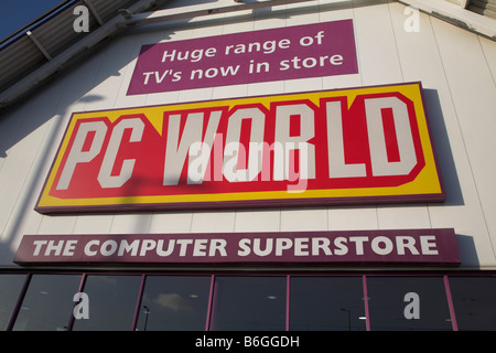 PC World Supermarkt Copdock Ipswich Suffolk England Stockfoto